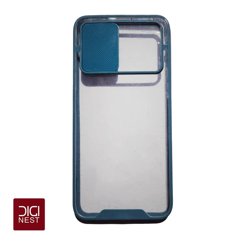 قاب دور سیلیکونی پشت شفاف محافظ لنزدار کشویی گوشی موبایل شیائومی ردمی redmi 9t — تصویر ۲