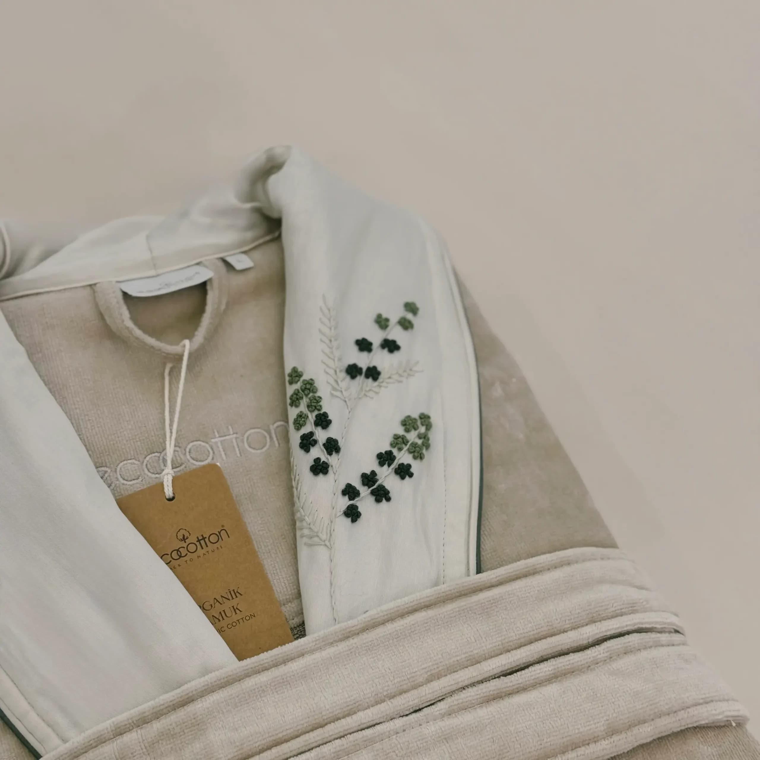ست حوله تن پوش 4 تکه زنانه برند ecocotton مدل Derin — تصویر ۲