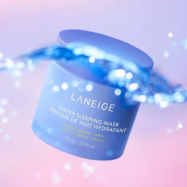 Water Sleeping Mask with Squalane ماسک شب آبرسان با سکوآلان لانیژ — تصویر ۳