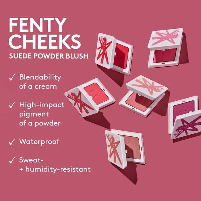رژگونه فنتی بیوتی Fenty Beauty by Rihanna Fenty Cheeks Suede Waterproof Powder Blush