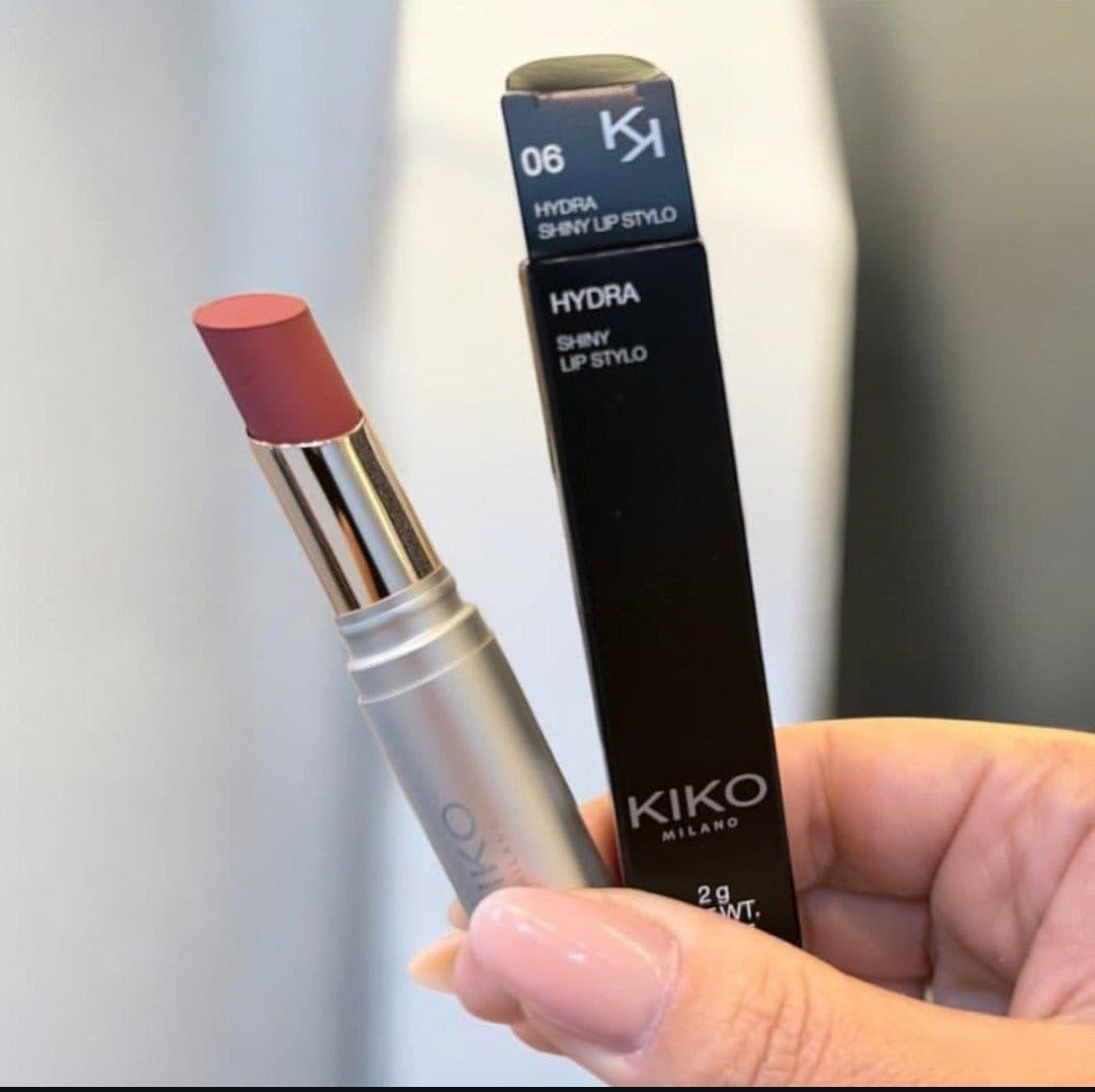 رژلب کیکو مدل hydra shiny رنگ شماره 06 فولسایز Kiko hydra shiny lip stylo