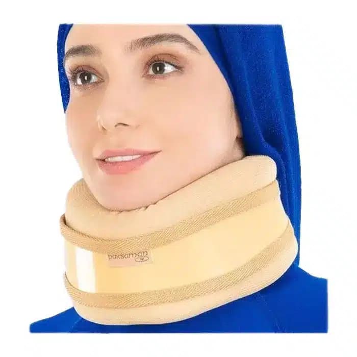 گردن بند طبی نیمه سخت پاک سمن (کرم)