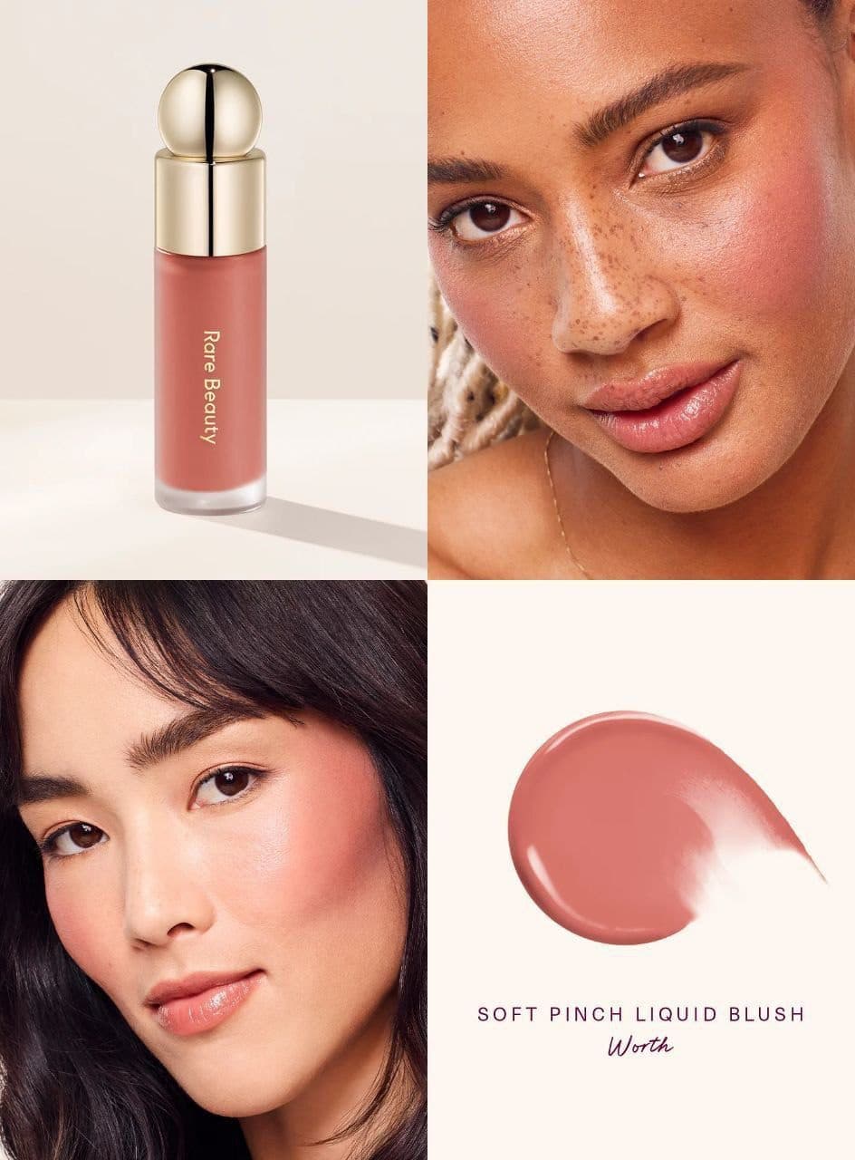 رژگونه مایع سافت پینچ رربیوتی سلنا گومز Soft Pinch Dewy Liquid Blush Rare Beauty By Selena Gomez — تصویر ۴