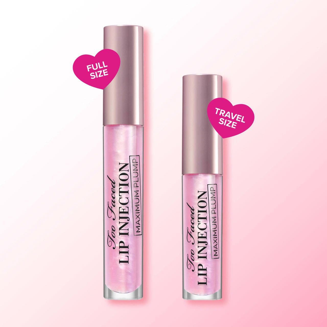 حجم دهنده و براق کننده لب توفیسد مدل ماکزیمم پلامپ Too Faced Lip Injection Maximum Plump Extra Strength Hydrating Lip Plumper Gloss