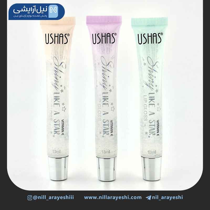 لیپ گلاس تیوپی شاین دار یوشاس کد lg2233 — تصویر ۳