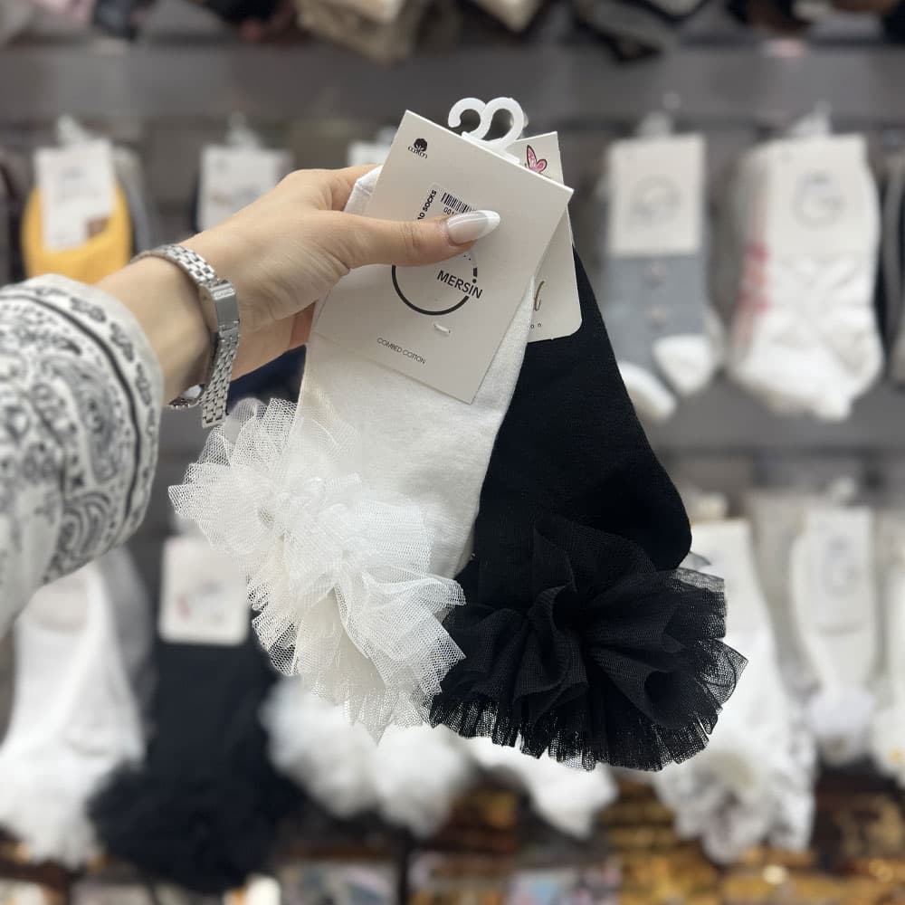 جوراب مچی لبه توری