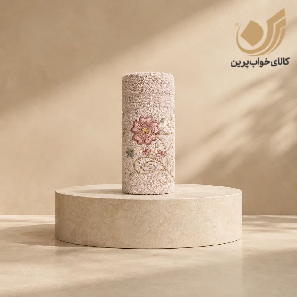 حوله دست گل برجسته دورو نخ 1 عددی برند VENTO — تصویر ۵