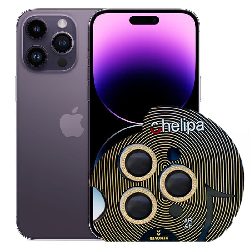 محافظ لنز چلیپا مدل Diamond برای اپل iphone 14 Pro/14 Pro Max — تصویر ۴