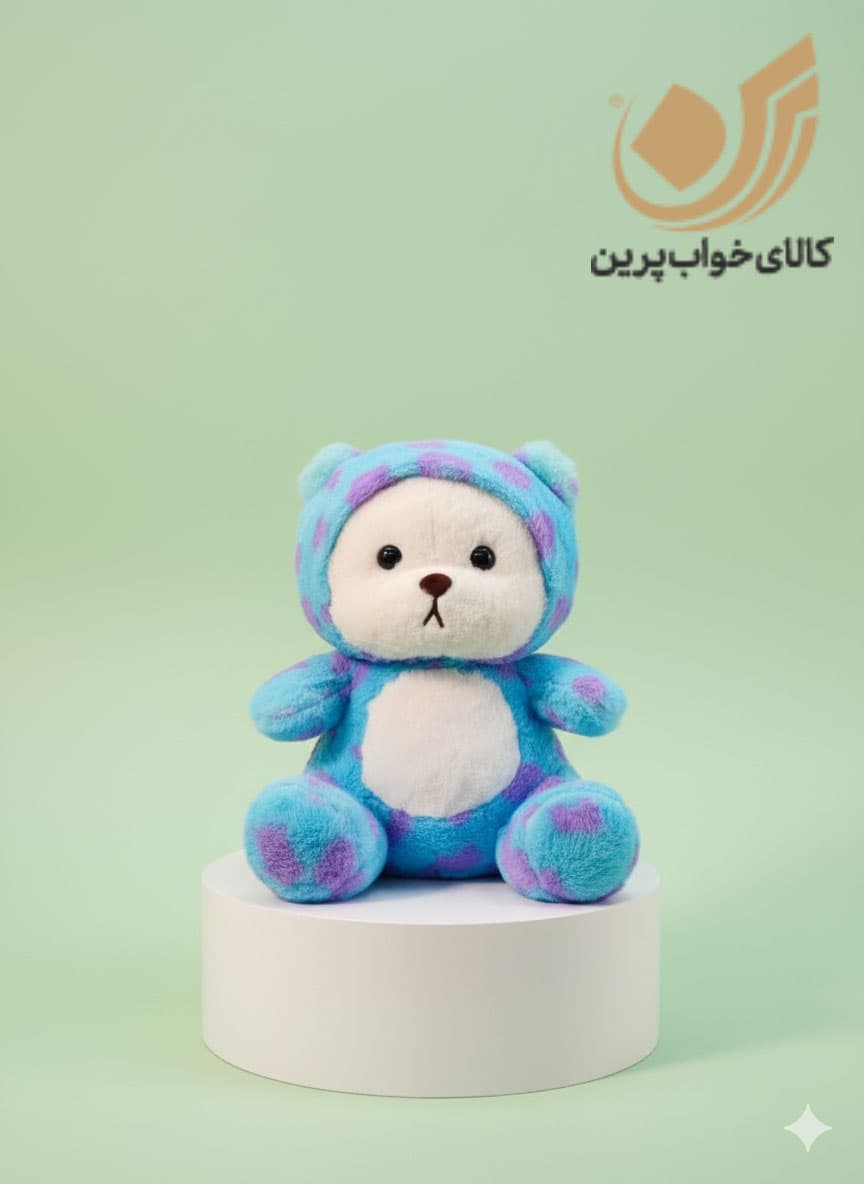عروسک خرس لباس سالیوان وارداتی
