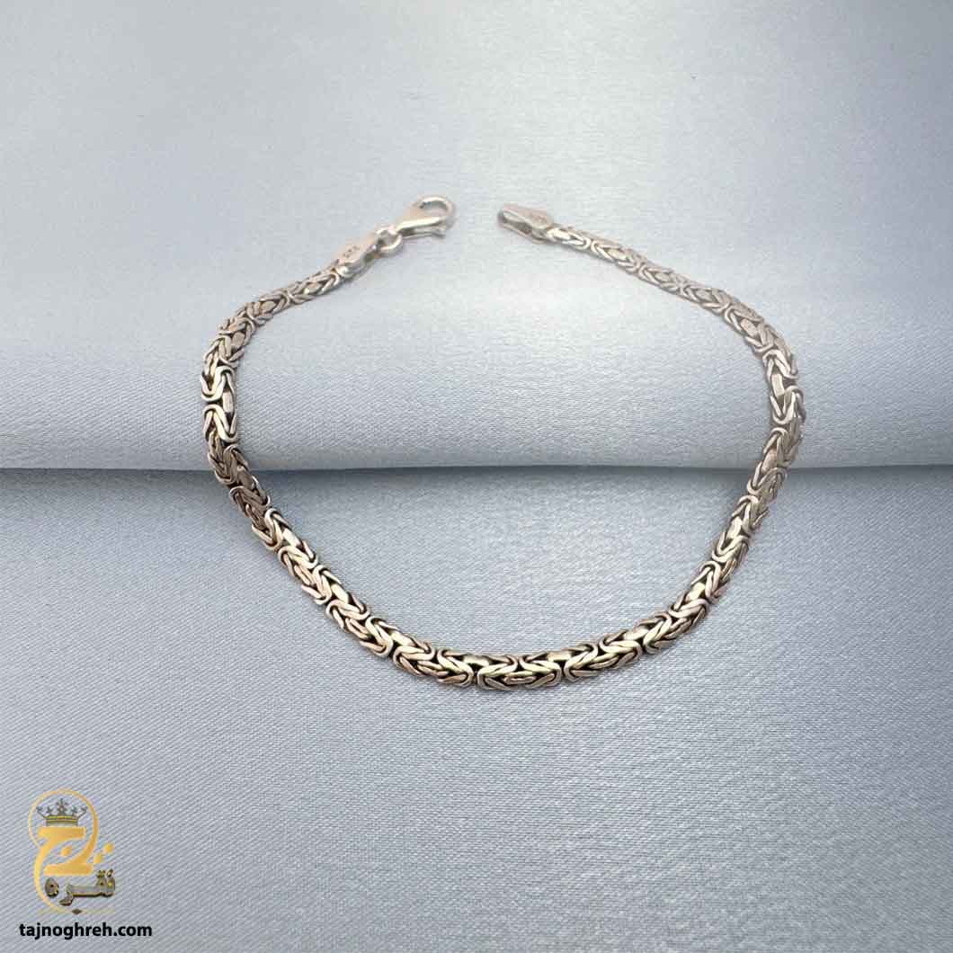 دستبند نقره سیاه قلم مردانه کرال ترک مدل BSM B74 — تصویر ۲