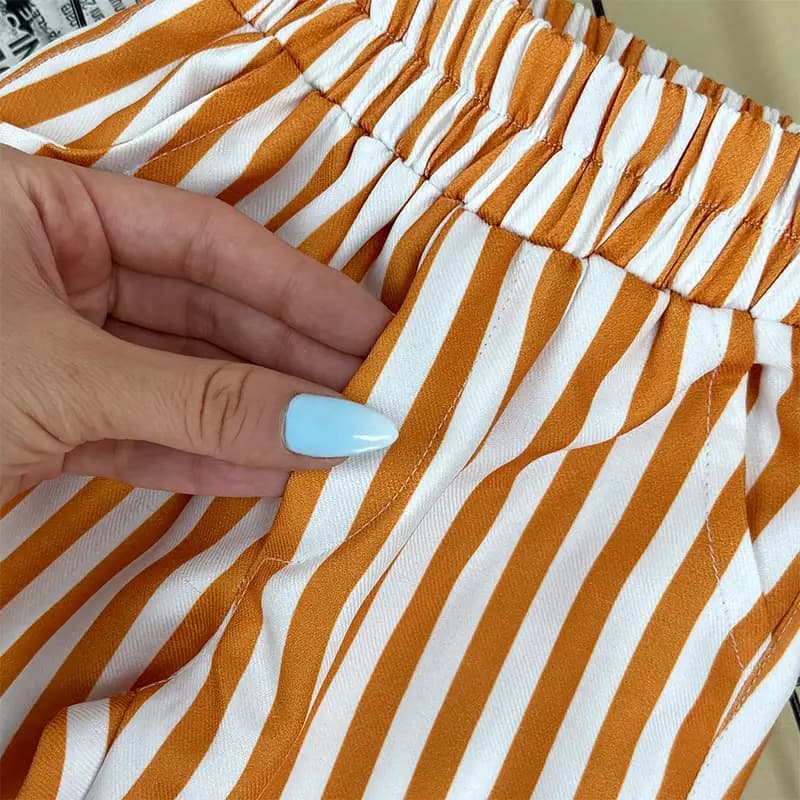 شلوار راه راه بچگانه مدل پیو کد 4377 — تصویر ۳