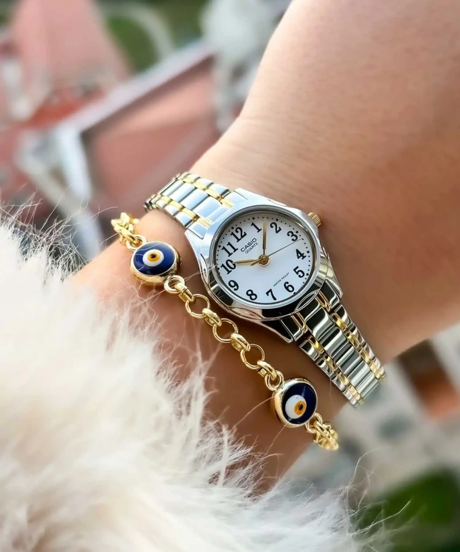 ساعت مچی زنانه CASIO مدل CASIO-LTP-1275SG-7BDF — تصویر ۱۱