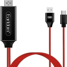 کابل اتصال گوشی به تلوزیون 4k ارلدام مدل w12 تایپ سی کد B21267 — تصویر ۲