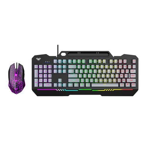 ست کیبورد و ماوس گیمینگ آئولا مدل T102 با نور RGB کد:051