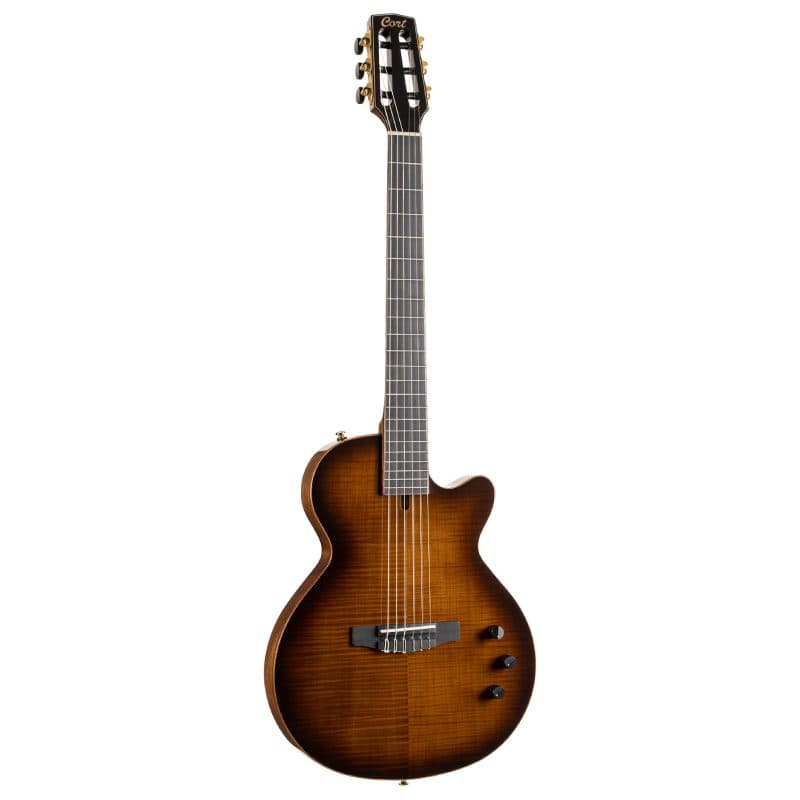 گیتار کورت نایلون الکتریک Cort Sunset Nylectric DLX – Tobacco Sunburst