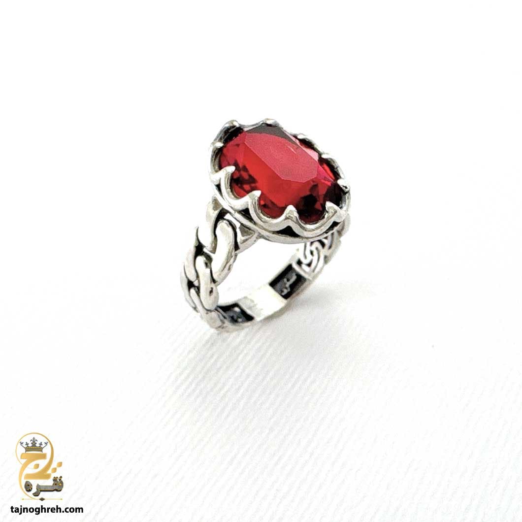 انگشتر نقره زنانه نگین دار مدل RSW F50