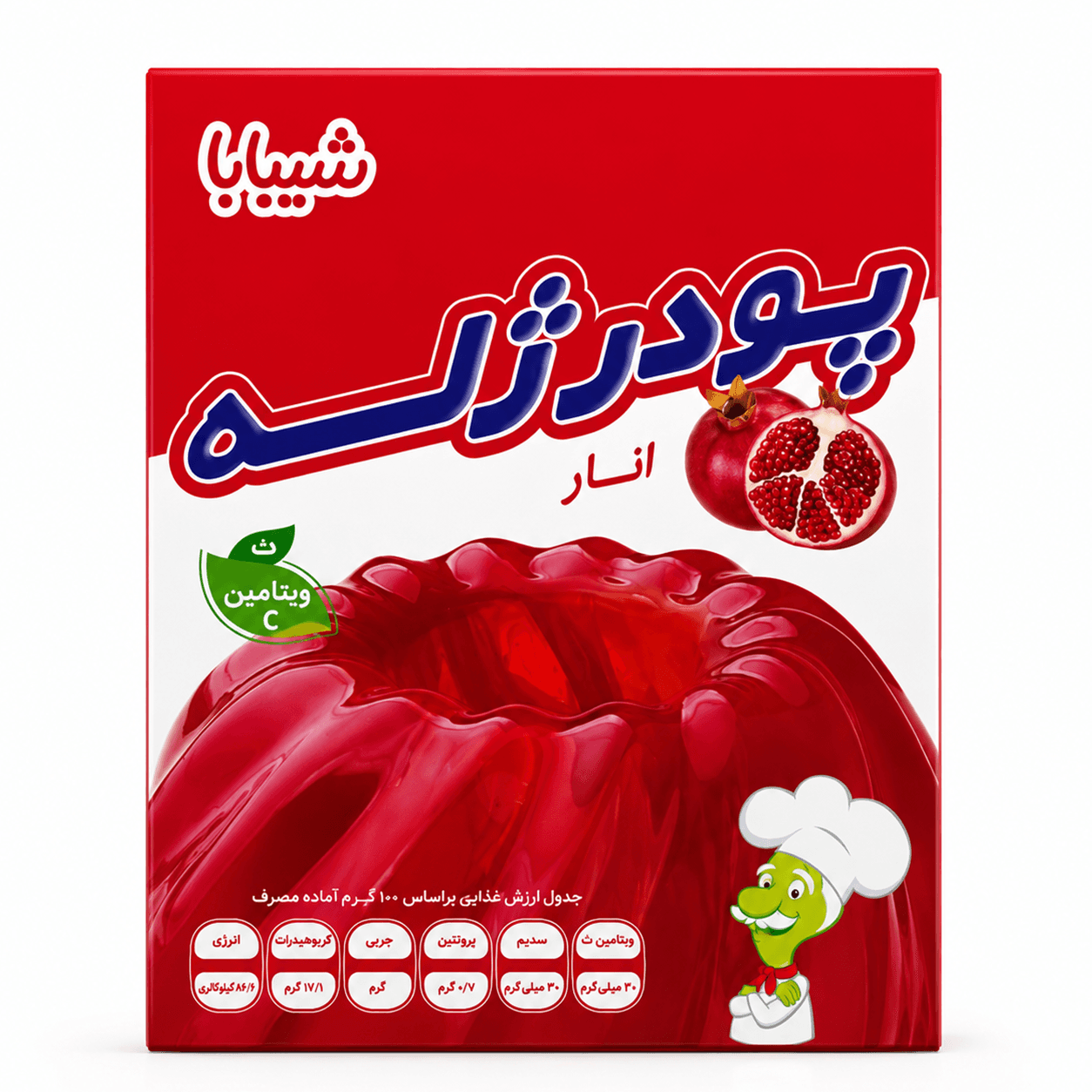 پودر ژله انار شیبابا