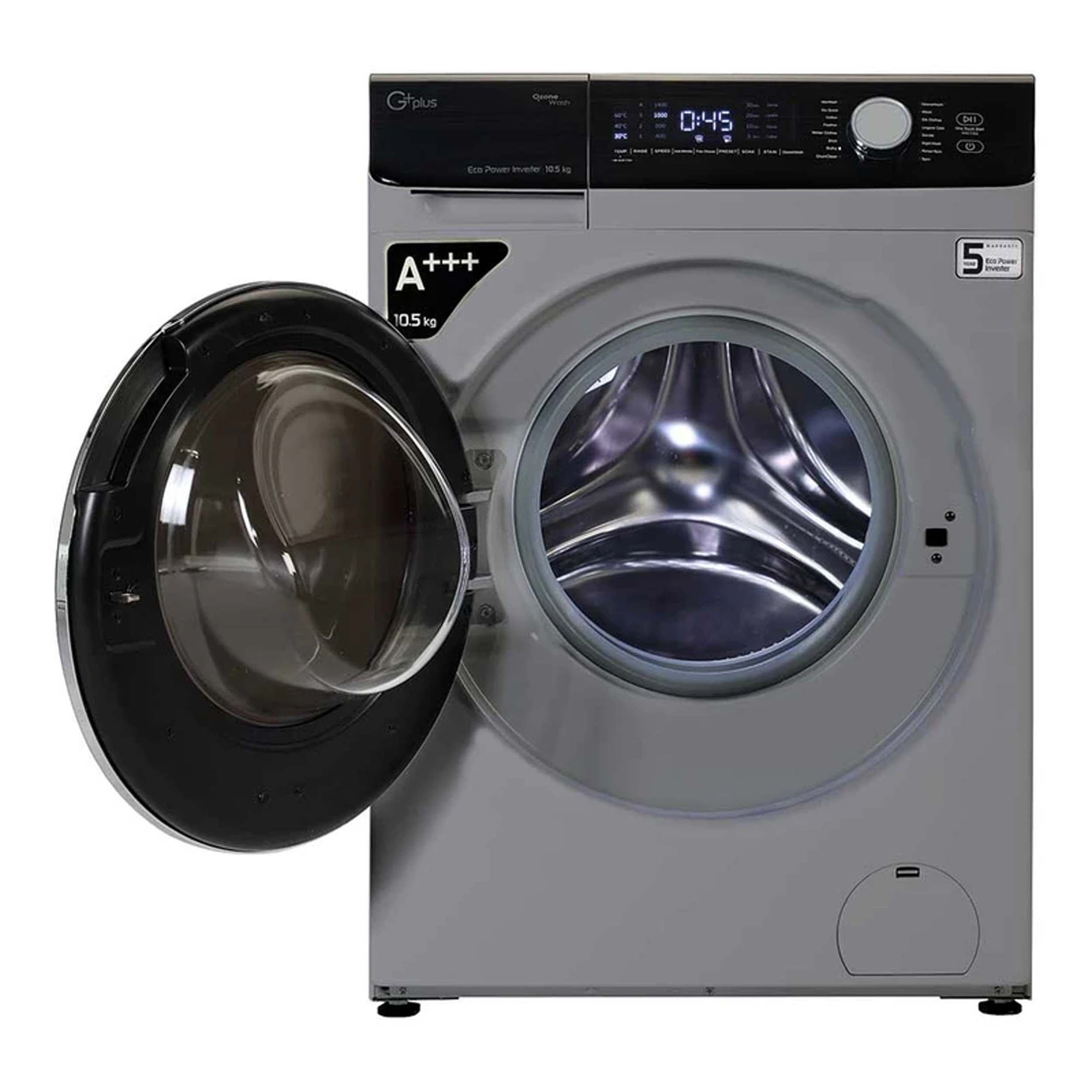 ماشین لباسشویی جی پلاس مدل GWM-M104 – ظرفیت 10.5 کیلوگرم — تصویر ۲