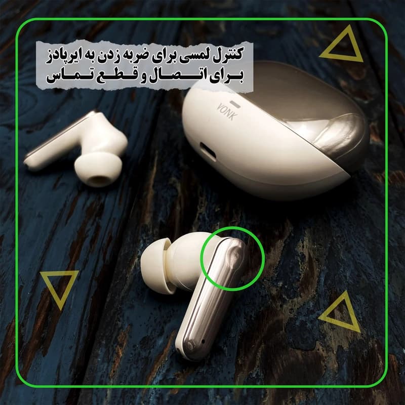 هدفون بی سیم وونک مدل AirPods Pro T06 کد B21197 — تصویر ۳