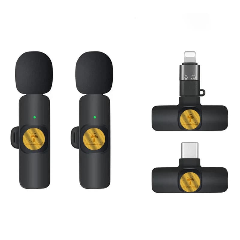 ست میکروفن بی سیم کروماکی لند مدل GO PLUS با درگاه اتصال Type C کد B21177