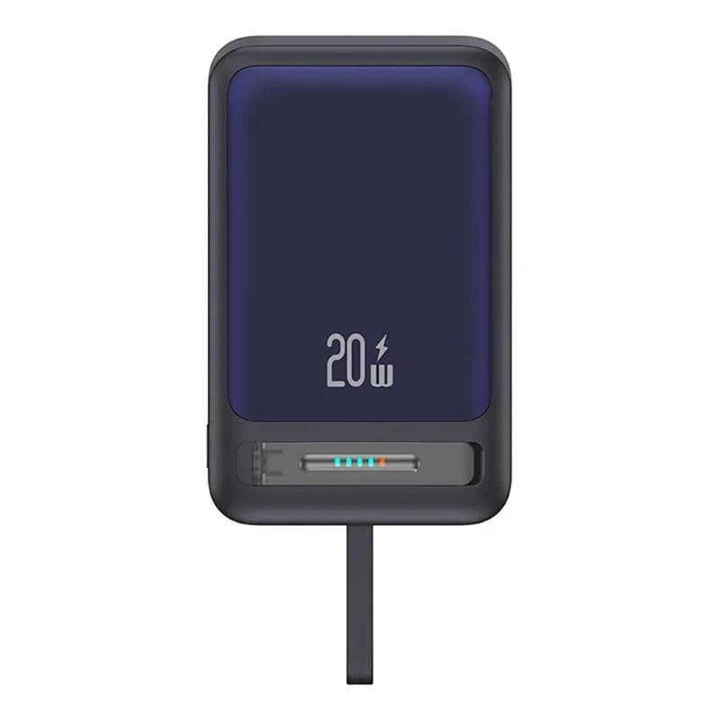 پاوربانک وایرلس 10000 مگنتی یوسمز USAMS CD219 توان 20 وات همراه با کابل متصل