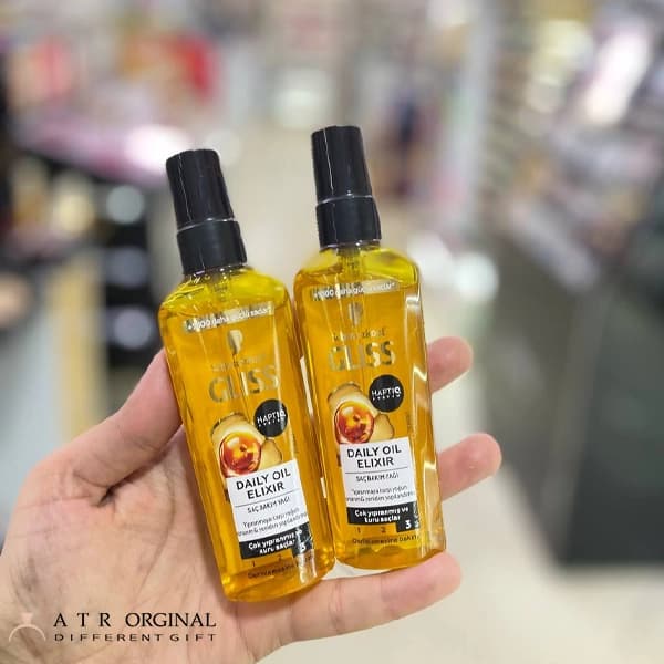 روغن آرگان ترمیم کننده مو مدل Oil-Elixir مناسب موهای خشک گلیس — تصویر ۳