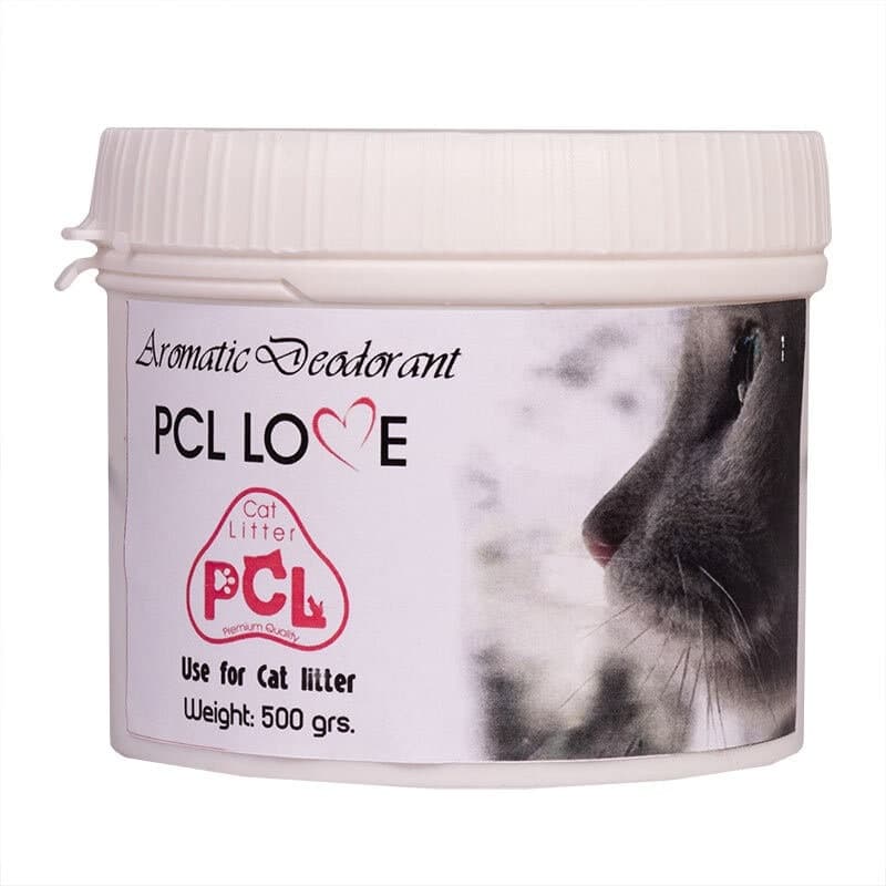 خوشبو کننده خاک گربه پی سی ال مدل PCL-Love وزن 500 گرم