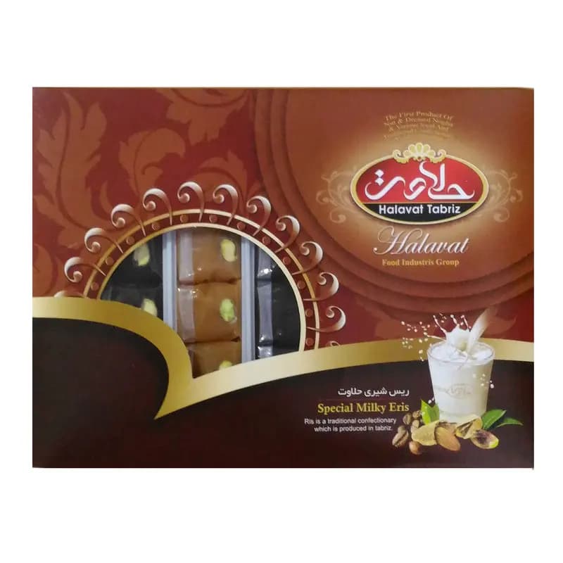 ریس دو رنگ شیری و شکلاتی پسته حلاوت