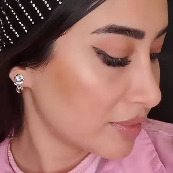 گوشواره میخی طرح گل ژوپینگ
