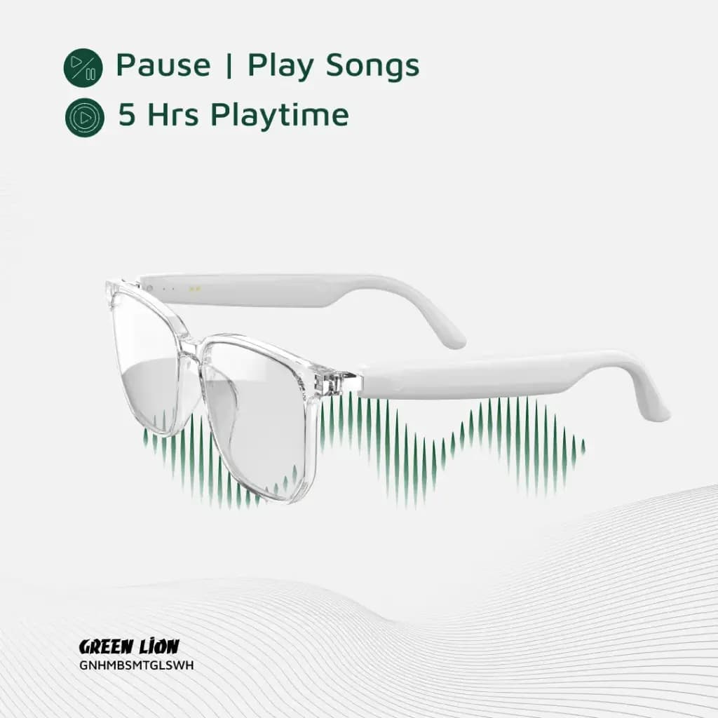 عینک محافظ چشم هوشمند گرین لاین Green Lion Hamburg Smart Glass GNHMBSMTGLSWH — تصویر ۴