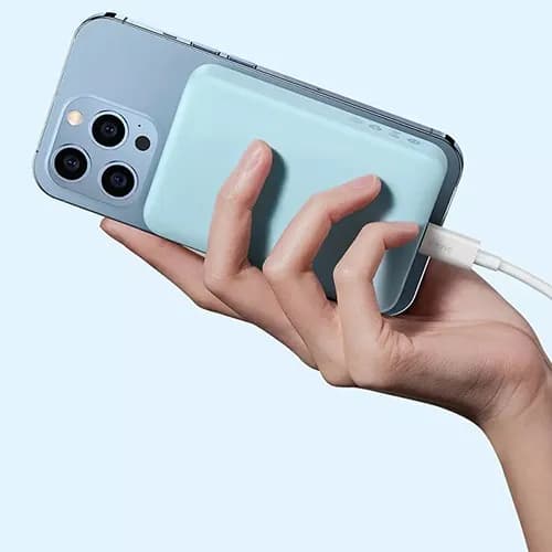 پاوربانک وایرلس 10000 مگنتی بیسوس Baseus PPCX030002 توان 20 وات — تصویر ۳