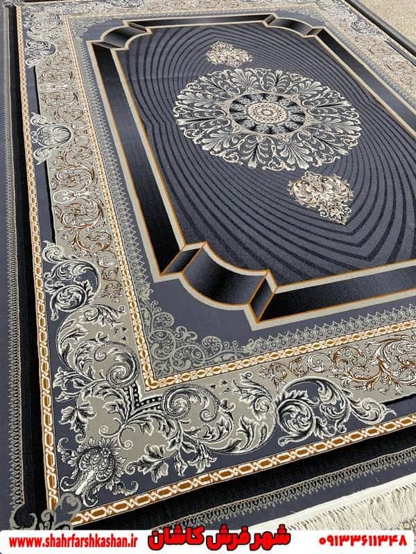 فرش نئو کلاسیک دودی طرح دریا 700 شانه — تصویر ۵