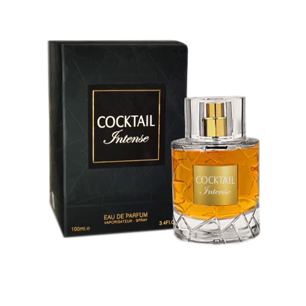 ادکلن مردانه و زنانه کوکتل اینتنس(Cocktail Intense)فرگرانس ورد حجم 100 میل