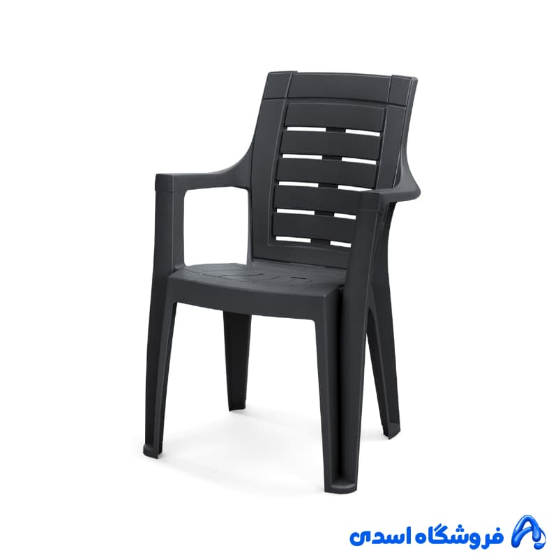 صندلی دسته دار پلیمری پولاد مدل دالتون زبـــرا