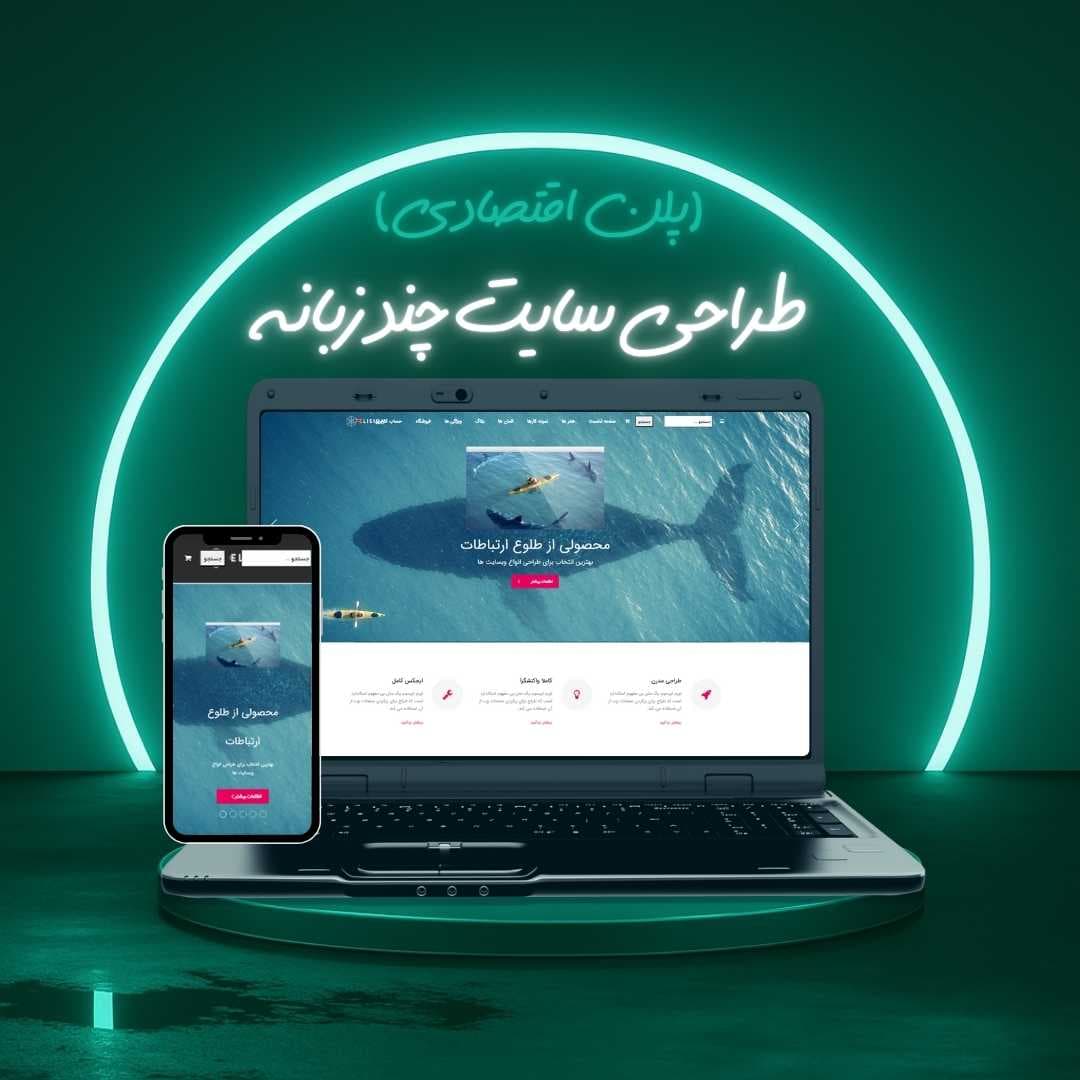 طراحی سایت چند زبانه پلن اقتصادی