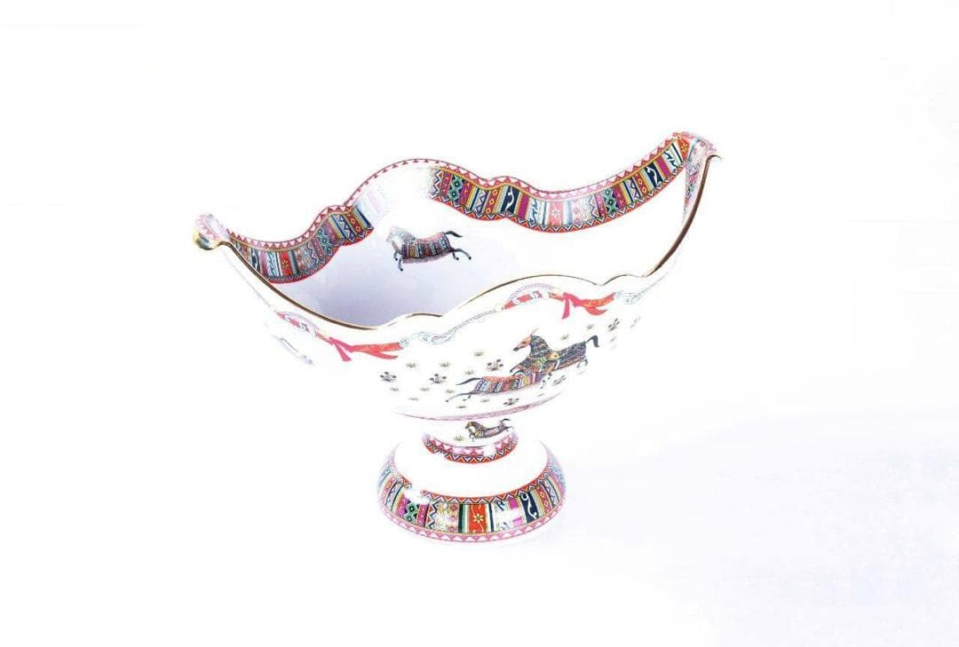 کاسه پایه دار لبه برگشته متوسط 9017
