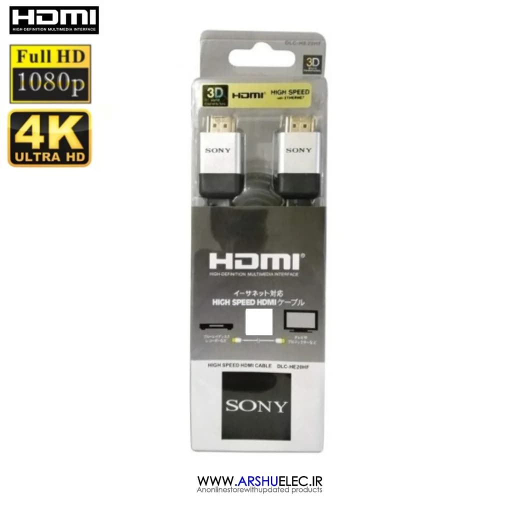 کابل اچ دی ام آی HDMI سونی 4K اورجینال ۲ متری — تصویر ۴