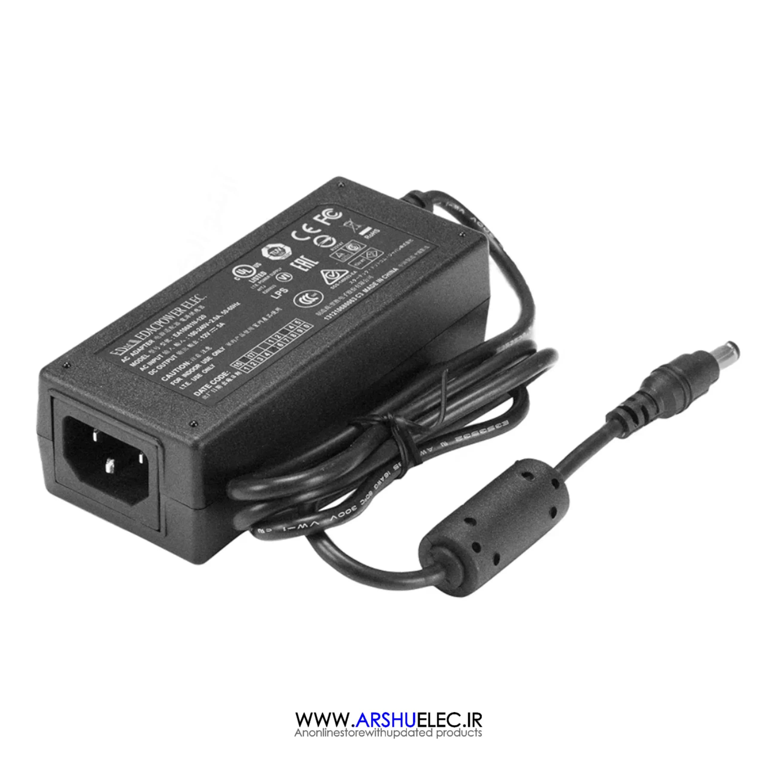 آداپتور سوئیچینگ 12 ولت 5 آمپر رومیزی مخصوص DVR دوربین | 12V 5A Switching Adapter — تصویر ۲