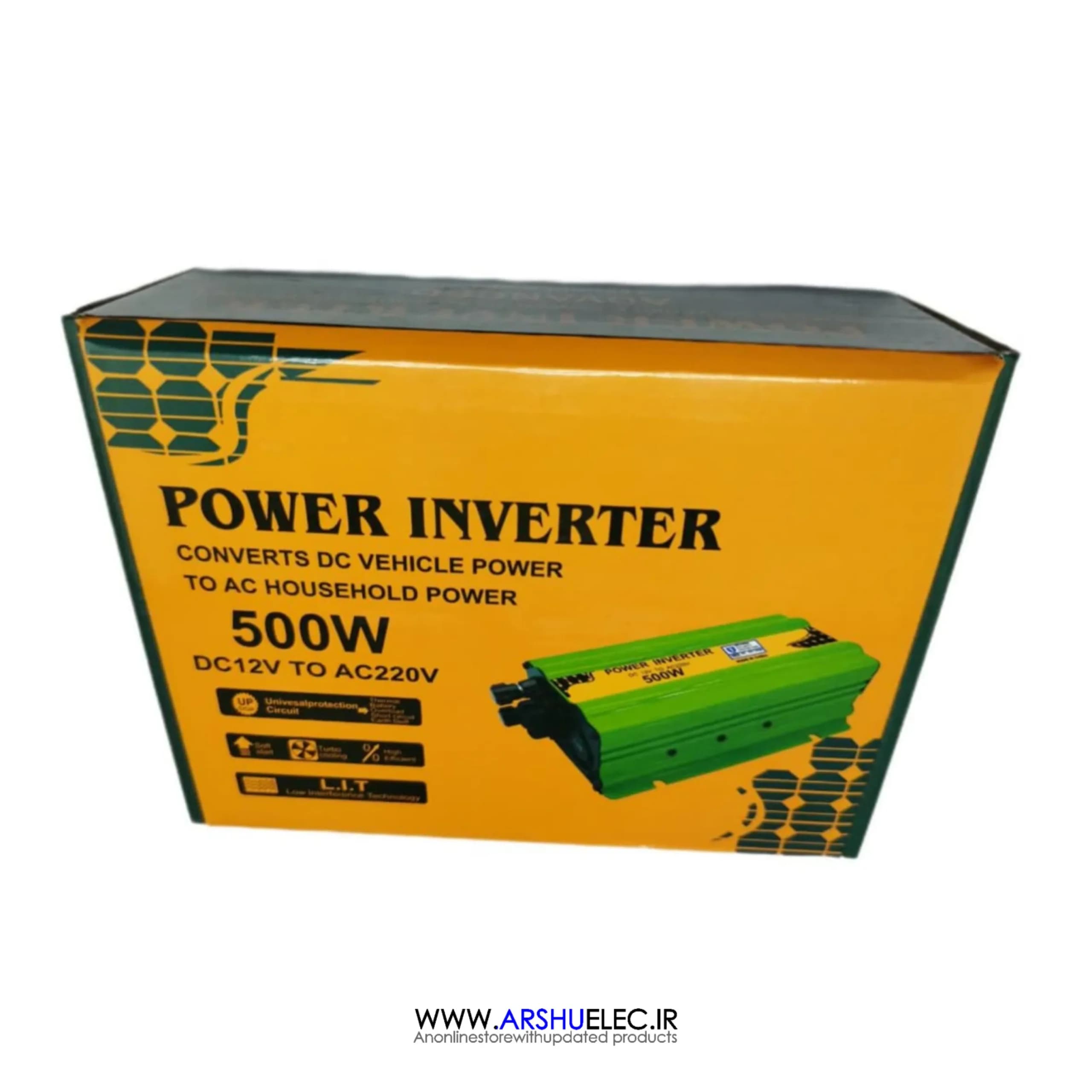 اینورتر خودرو ۵۰۰ وات مبدل 12VDC به 220VAC سوئیچینگ 12V 500W برند BEST POWER — تصویر ۶