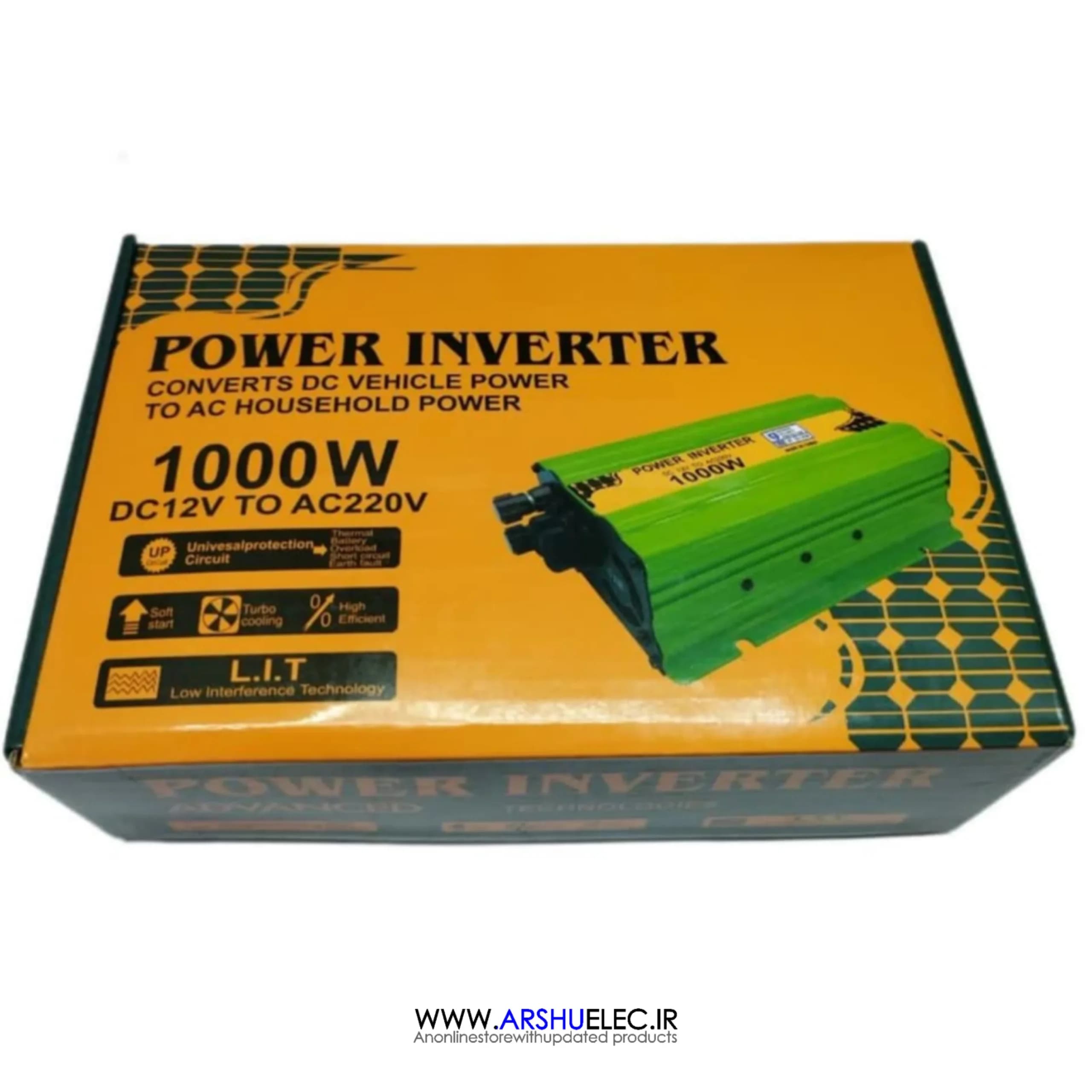 اینورتر خودرو ۱۰۰۰ وات مبدل 12VDC به 220VAC سوئیچینگ 12V 1000W برند BEST POWER — تصویر ۶
