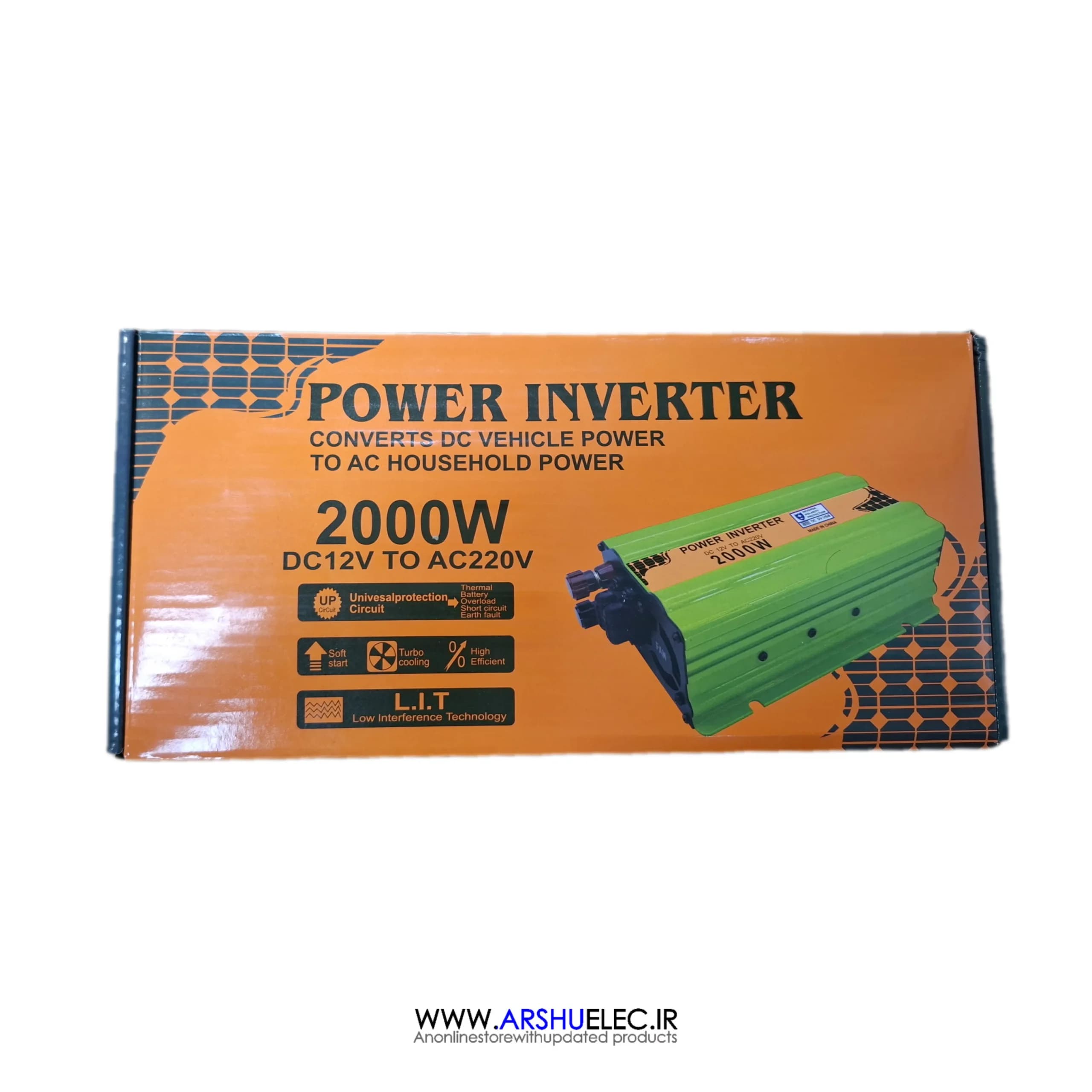 اینورتر خودرو ۲۰۰۰ وات مبدل 12VDC به 220VAC سوئیچینگ 12V 2000W برند BEST POWER — تصویر ۵