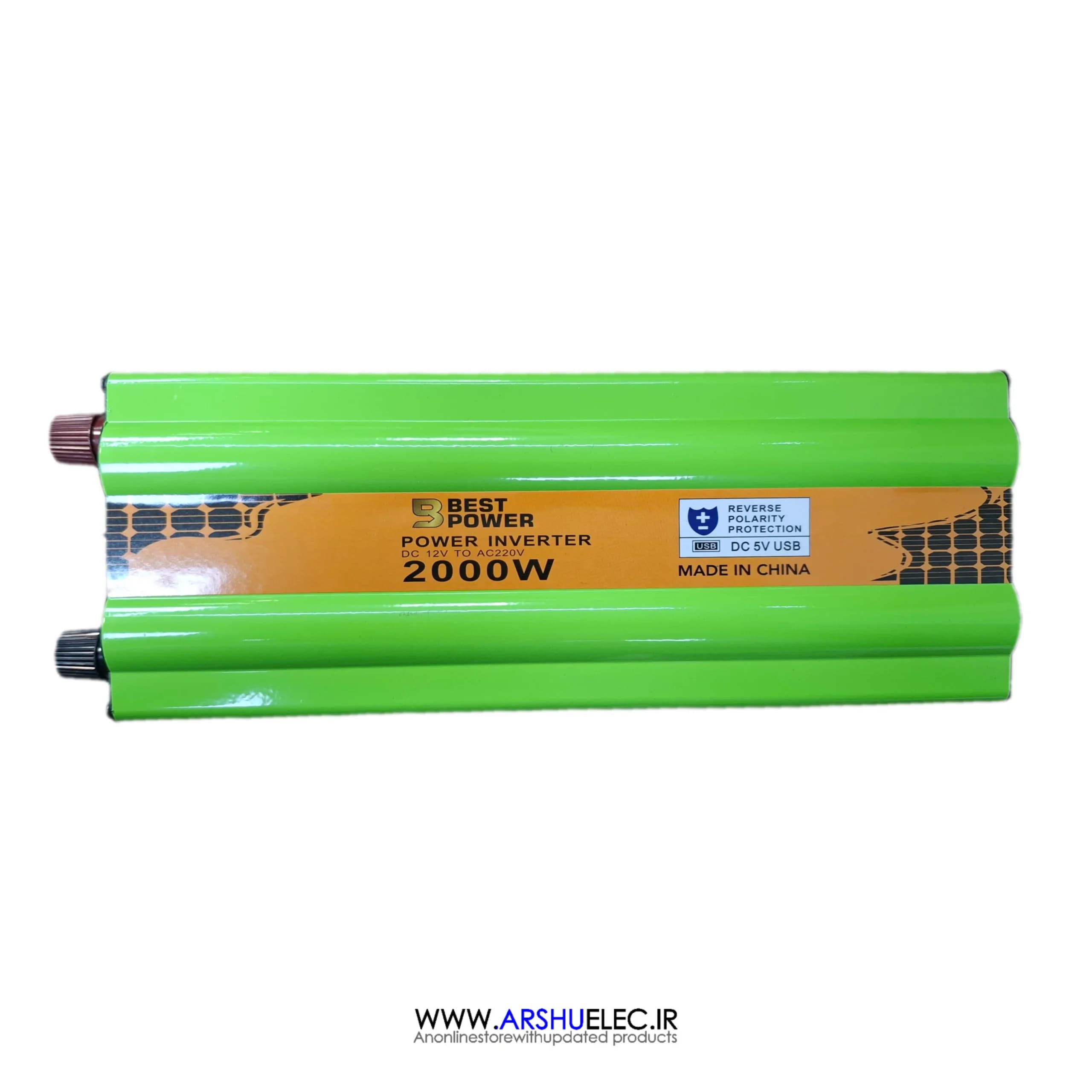 اینورتر خودرو ۲۰۰۰ وات مبدل 12VDC به 220VAC سوئیچینگ 12V 2000W برند BEST POWER