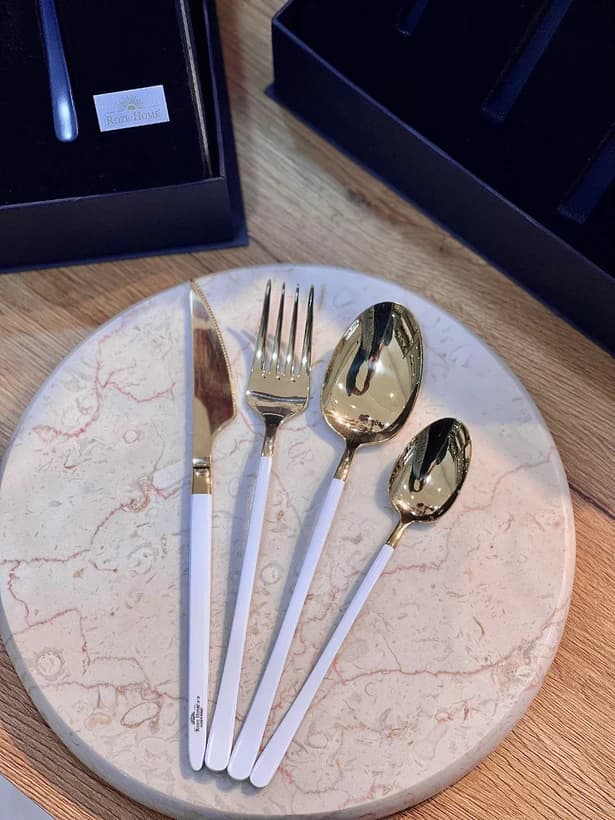 سرویس قاشق و چنگال 6 نفره 24 پارچه رزهوم Roze home — تصویر ۸