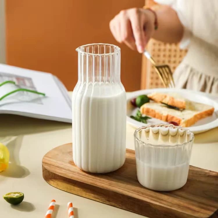 پارچ شب پیرکس شیاردار وارداتی