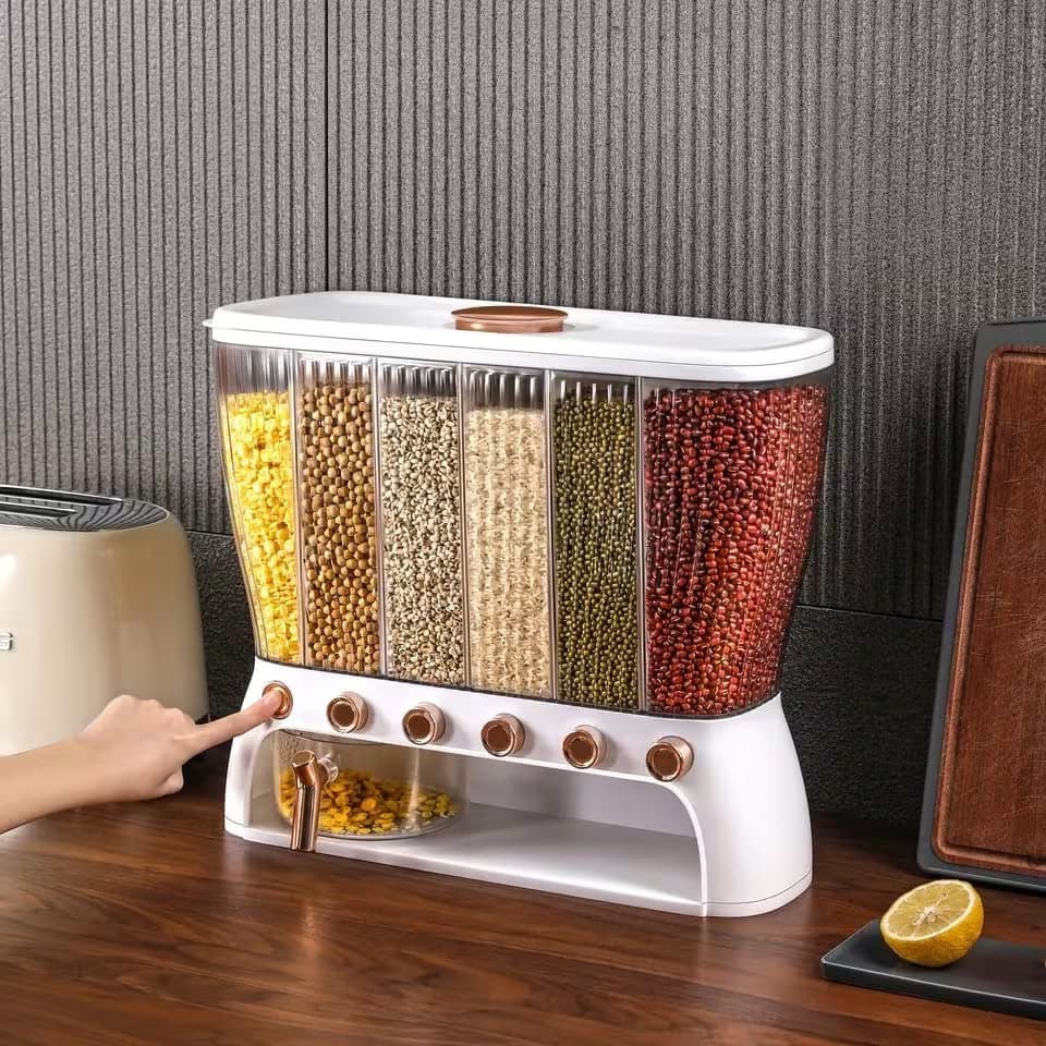 جا حبوباتی اکرولیک 6 خانه وارداتی