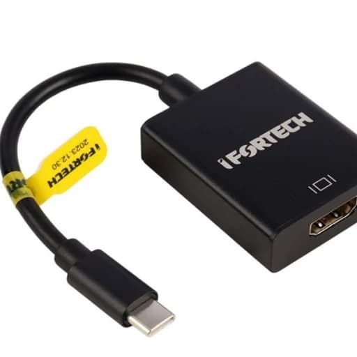 تبدیل HDMI آیفورتک Type-C به HDMI طول ۰.۱۸ متر