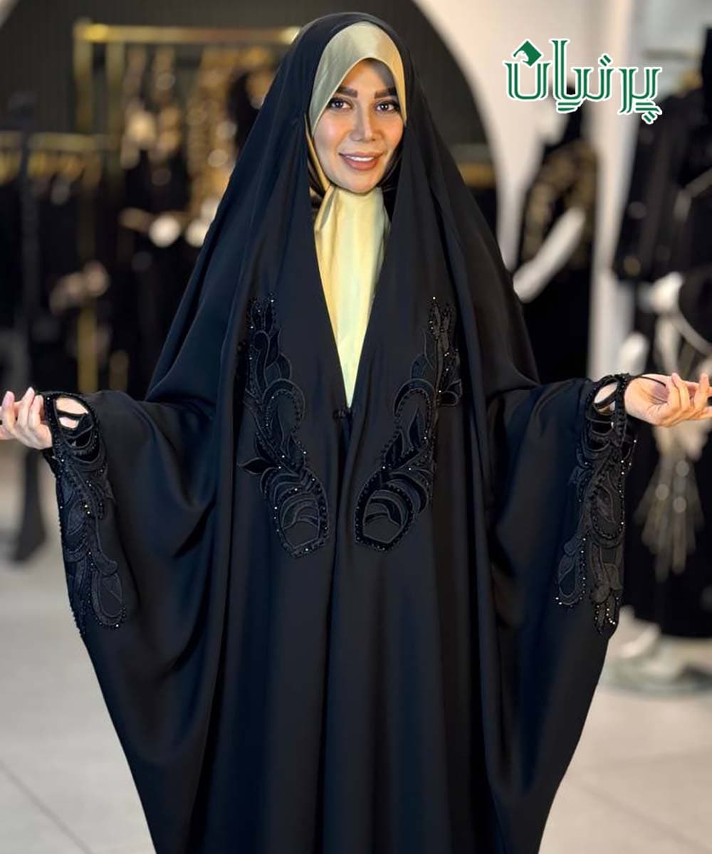 چادر عربی جده ندا گلدوزی طرح هیوا