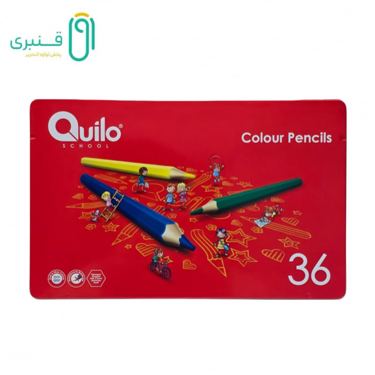 مداد 36 رنگ فلزی کویلو
