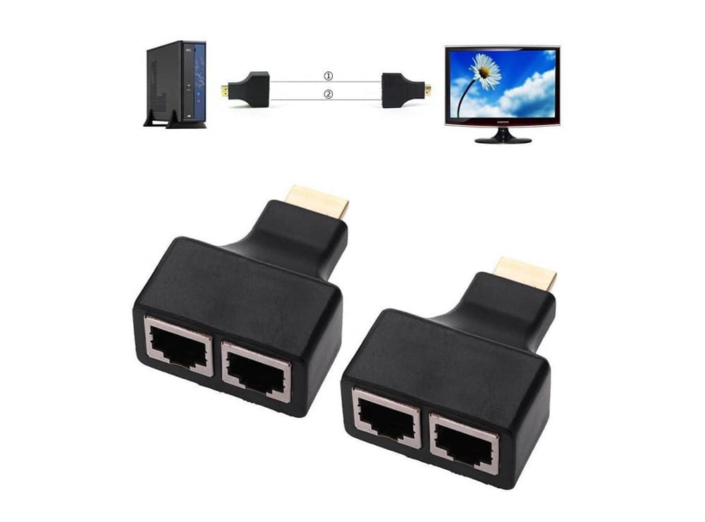 اکستندر افزایش طول HDMI با کابل شبکه CAT-5e/6 — تصویر ۷