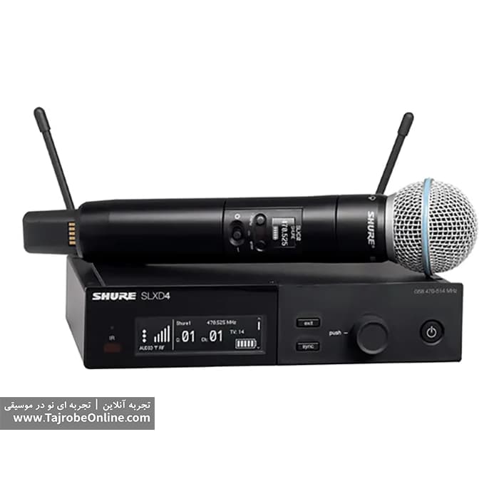 میکروفون بی سیم شور اورجینال مدل SHURE SLXD4